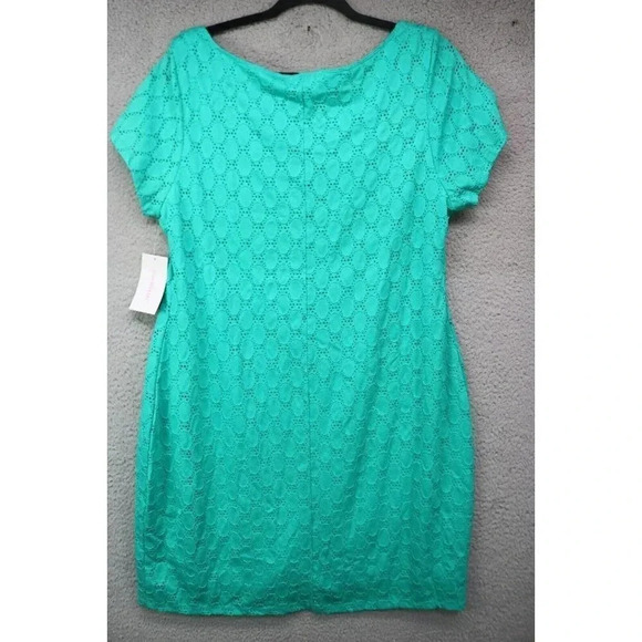 Issac Mizrahi Turquoise Lined Lace Dress-Size XXL-New With Tags - Picture 3 of 7